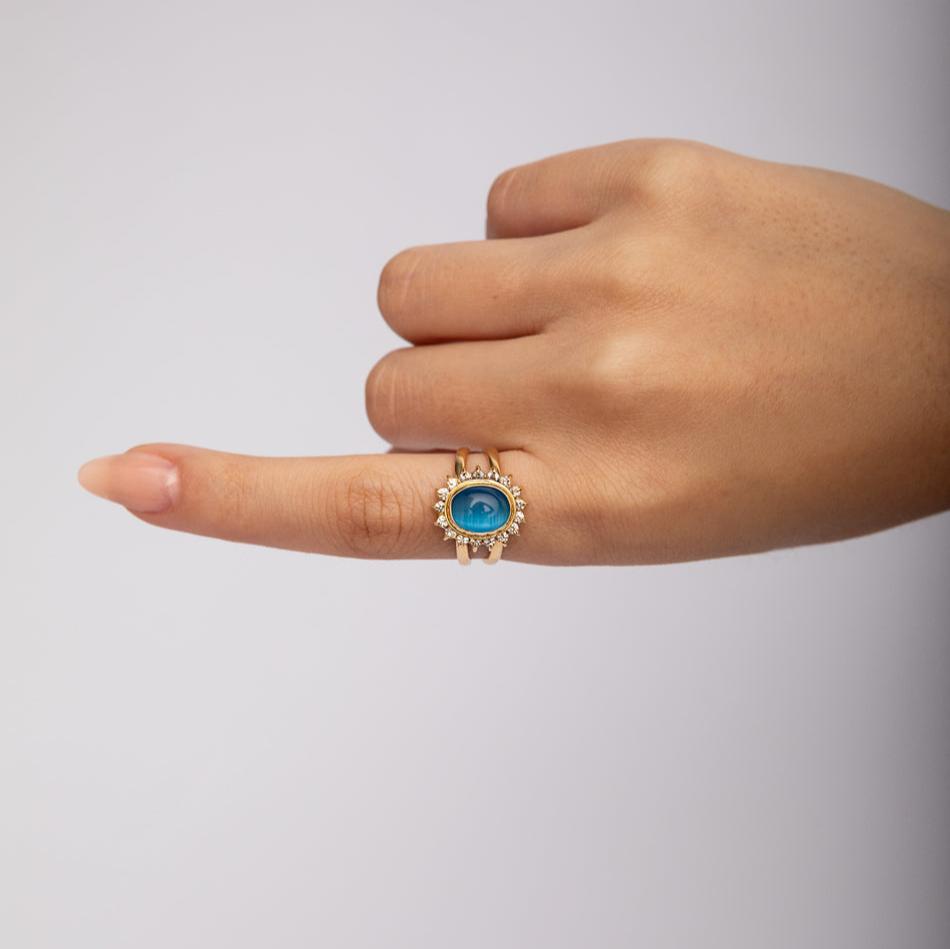 Ceylon Blue Ring