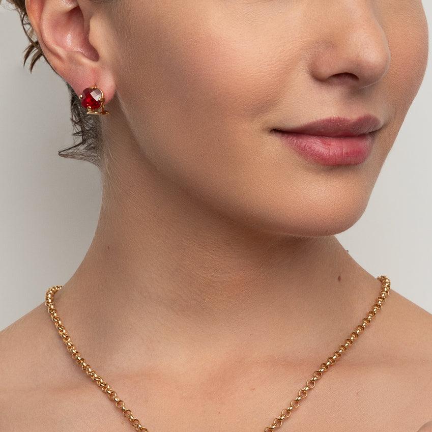 Velvet Ruby Earrings
