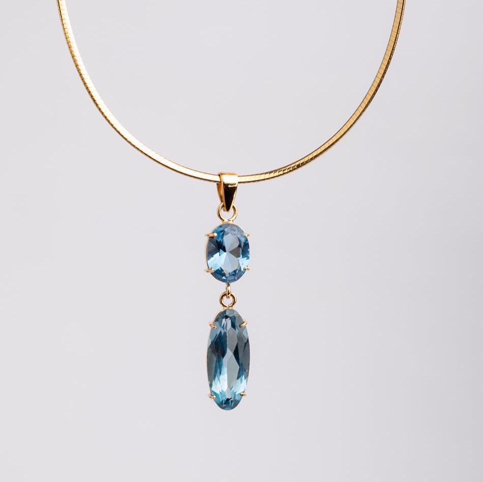 Aquamarine Drop Pendant