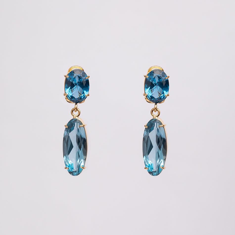 Aquamarine Dangle Earrings