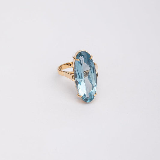 Aquamarine Oval Ring