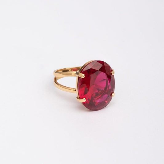 Bold Garnet  Ring