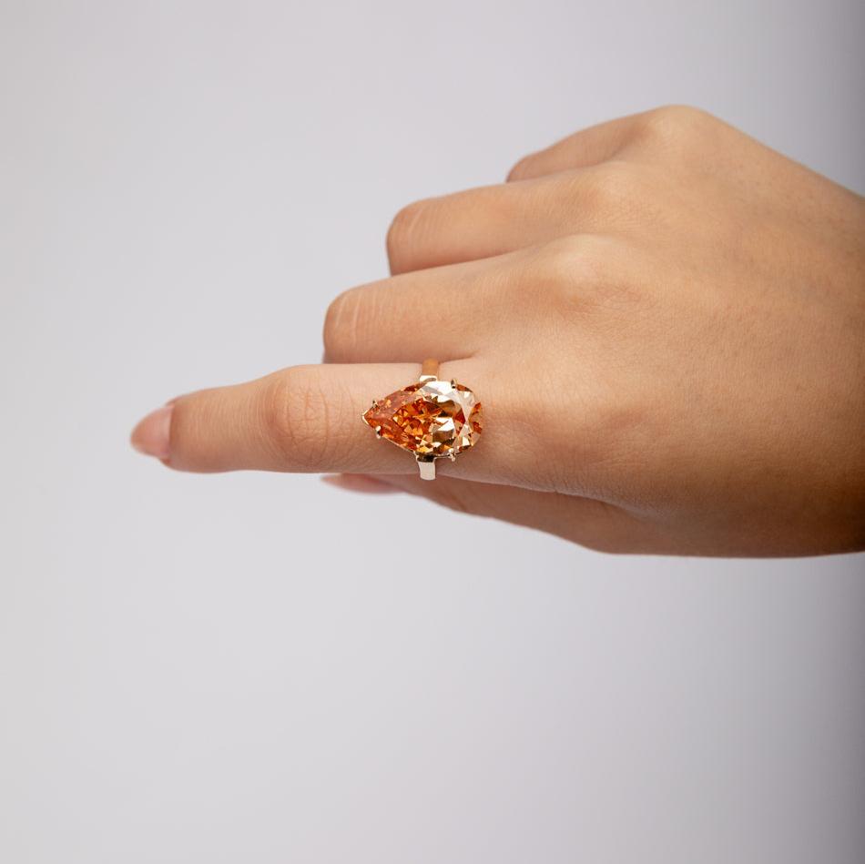 Amber Haze Ring