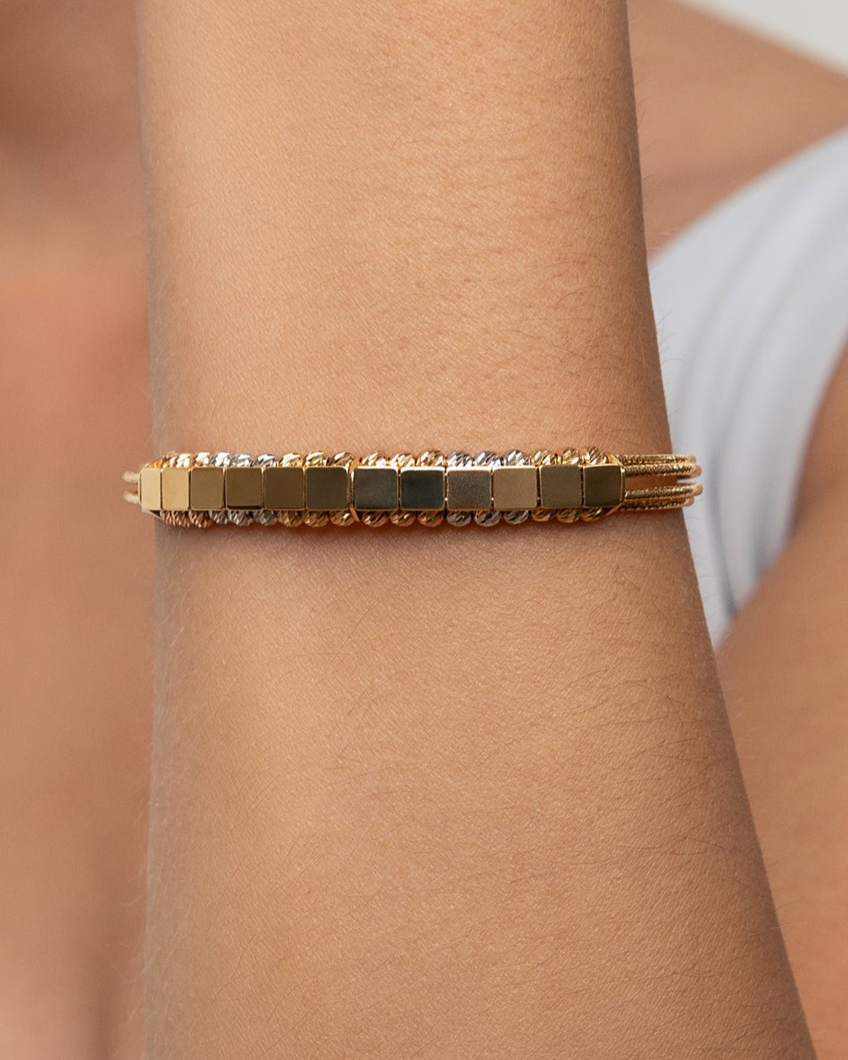 Three-Gold Accents Bracelet