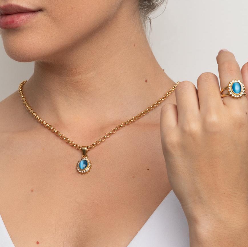 Ceylon Blue Pendant