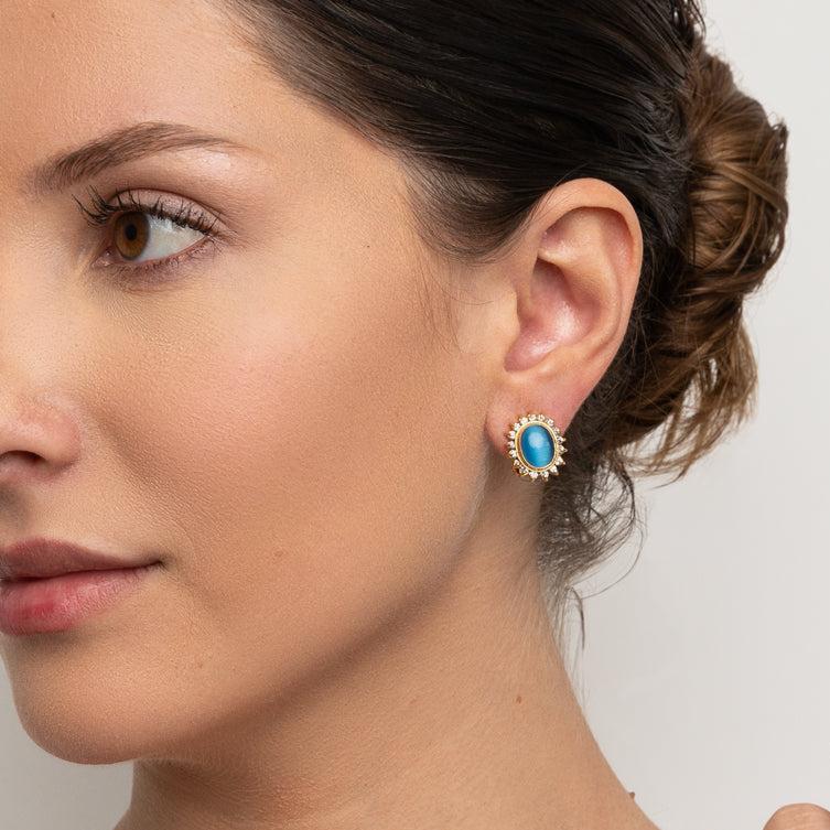 Ceylon Blue Earrings