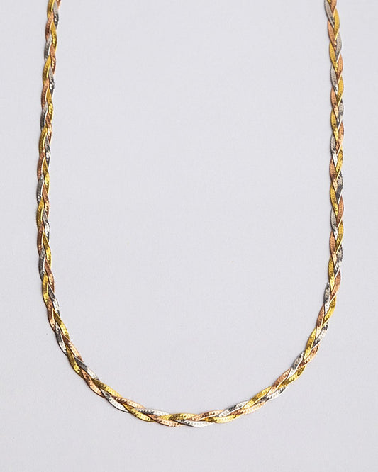 Golden Braid Necklace