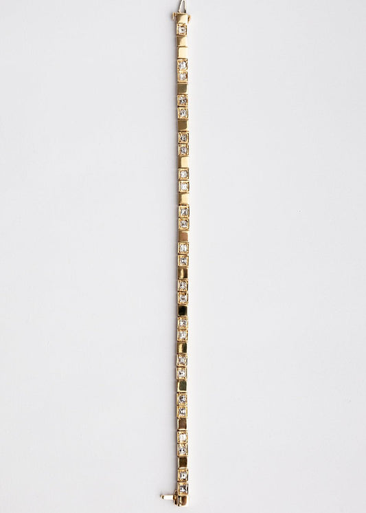 Diamond point Gold Bracelet